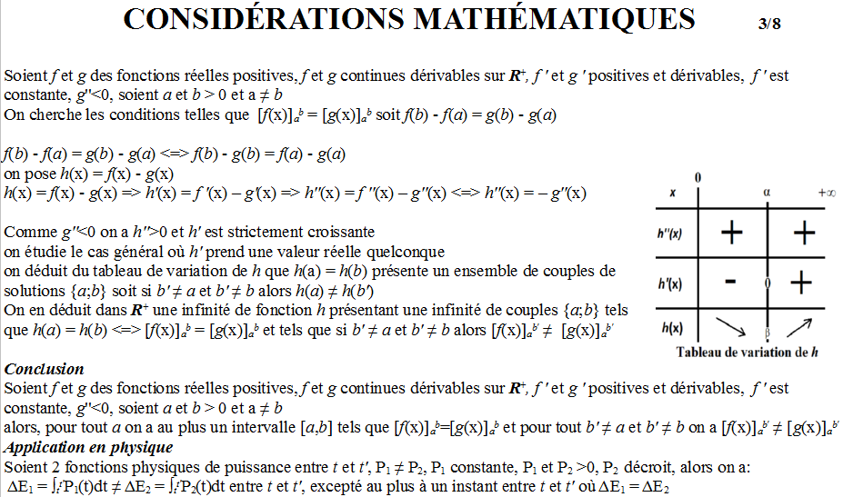 consideration theorique