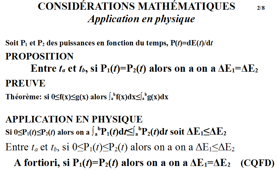 consideration theorique